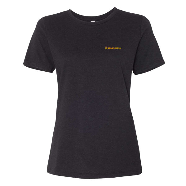 Gold Medal Printed - Women’s Relaxed Fit Heather CVC Tee Thumbnail