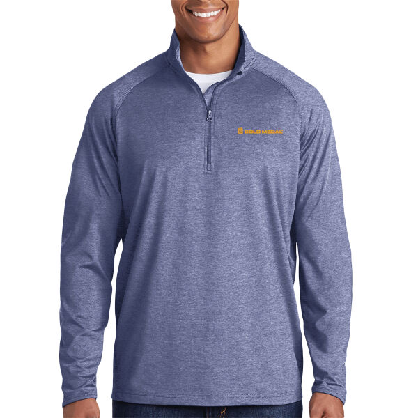 Gold Medal Embroidered - Sport Wick ® Stretch 1/4 Zip Pullover Thumbnail
