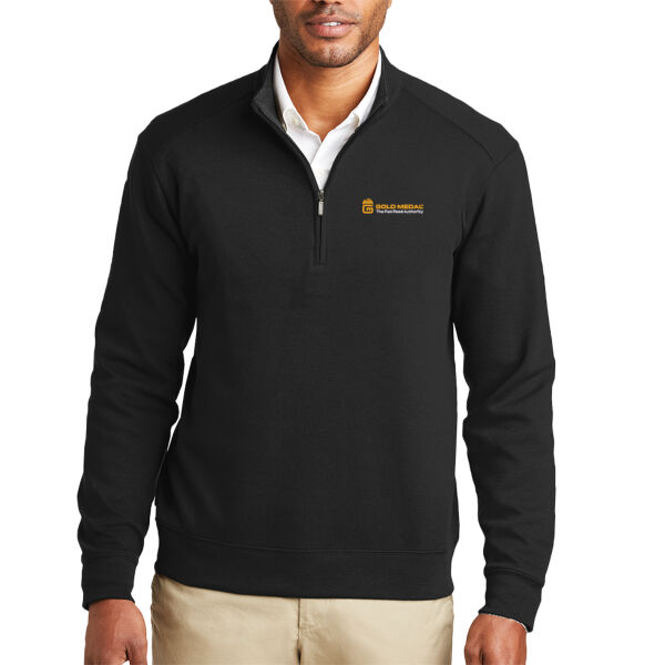 Gold Medal Tagline Embroidered - Interlock 1/4 Zip Thumbnail