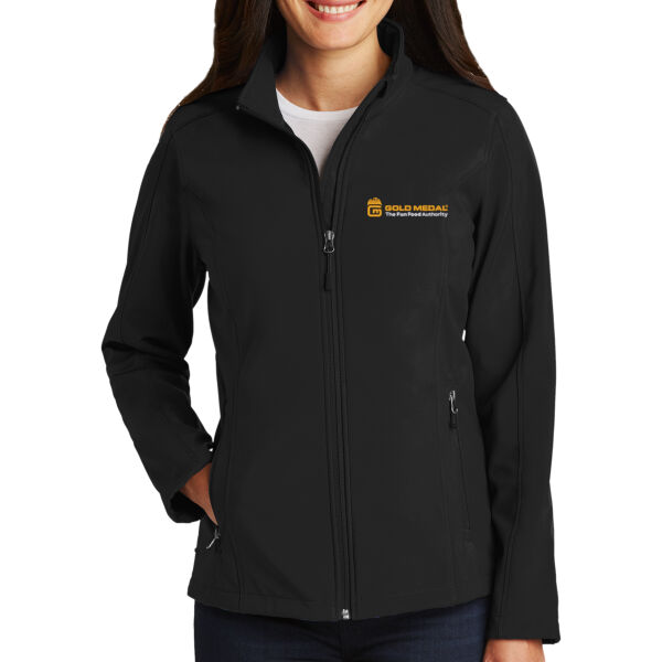 Gold Medal Tagline Embroidered - Ladies Core Soft Shell Jacket Thumbnail