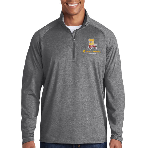 Gold Medal Popcorn Cart Embroidered - Sport Wick ® Stretch 1/4 Zip Pullover Thumbnail