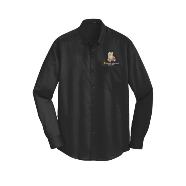 Gold Medal Popcorn Cart Embroidered - Wrinkle Resistant Button Down Thumbnail