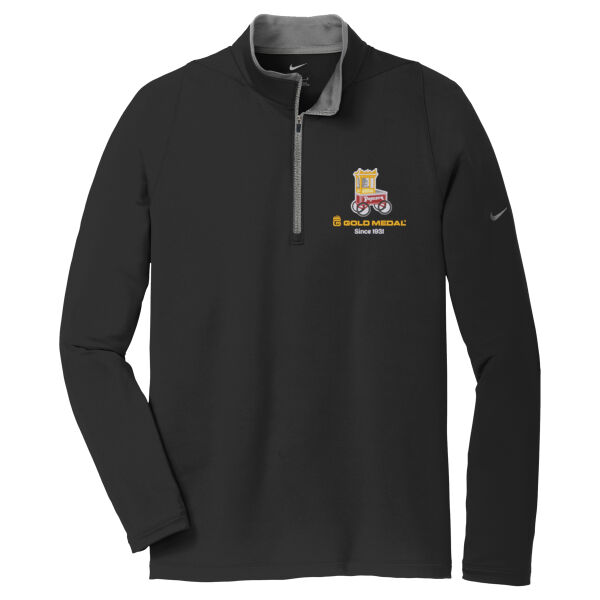 Gold Medal Popcorn Cart Embroidered - Dri FIT Stretch 1/2 Zip Cover Up Thumbnail