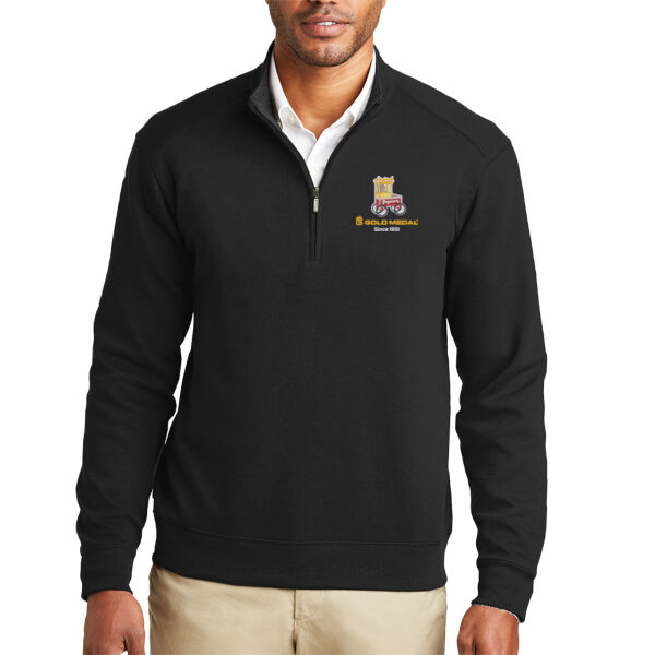 Gold Medal Popcorn Cart Embroidered - Interlock 1/4 Zip Thumbnail