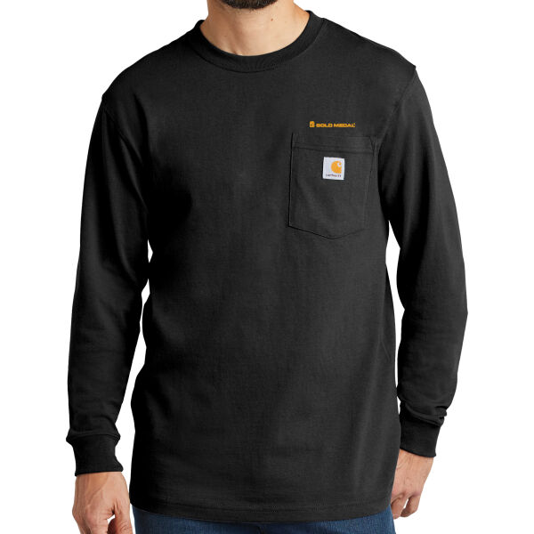 Gold Medal Embroidered - Workwear Pocket Long Sleeve T Shirt Thumbnail