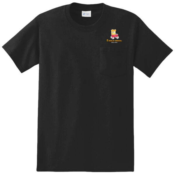 Gold Medal Popcorn Cart Embroidered - Essential Pocket Tee Thumbnail