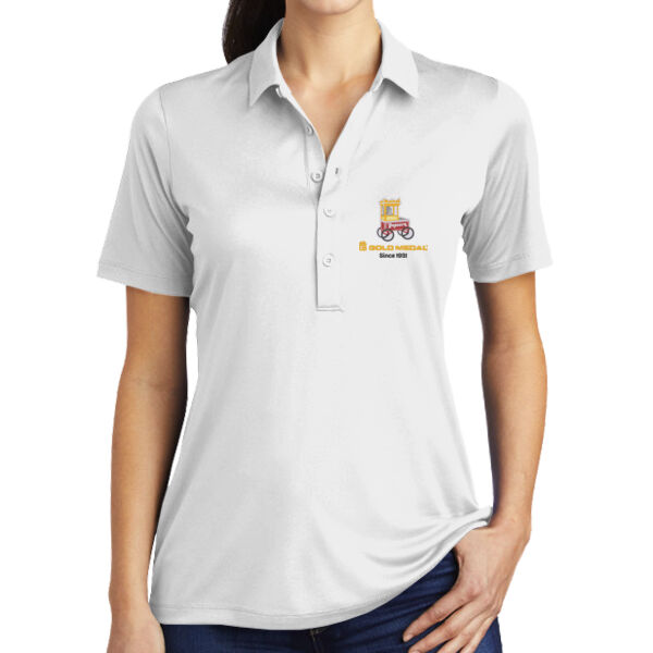 Sport-Tek Gold Medal Popcorn Embroidered - Women's Posi UV ® Pro Polo Thumbnail