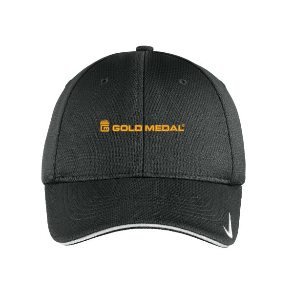 Gold Medal Embroidered - Dri FIT Stretch Mesh Sandwich Bill Cap Thumbnail