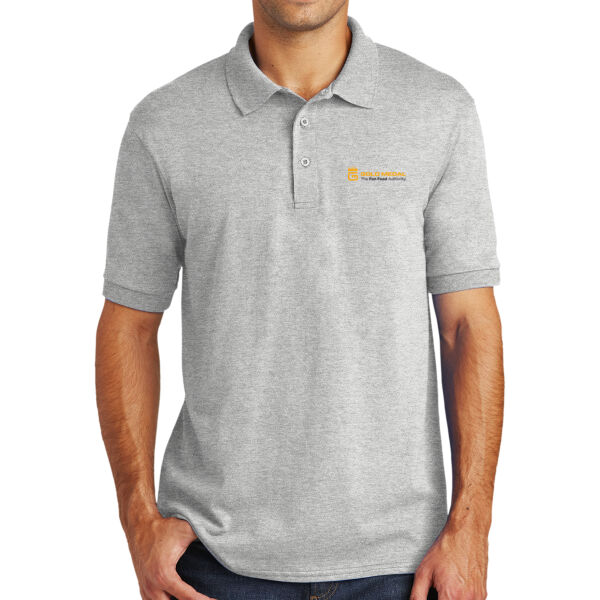 Gold Medal Tagline Printed - Core Blend Jersey Knit Polo Thumbnail