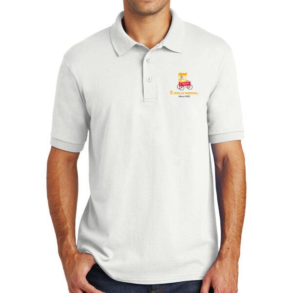 Gold Medal Popcorn Cart Printed - Core Blend Jersey Knit Polo Thumbnail