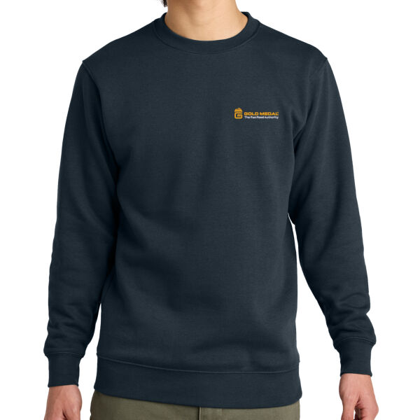 District Gold Medal Tagline Embroidered- - Fleece Crew Sweatshirt Thumbnail